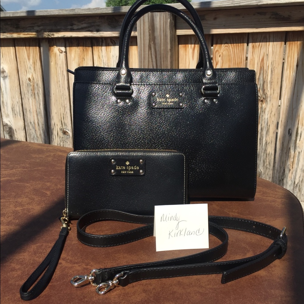 Kate Spade Wellesley Durham & matching wristlet!